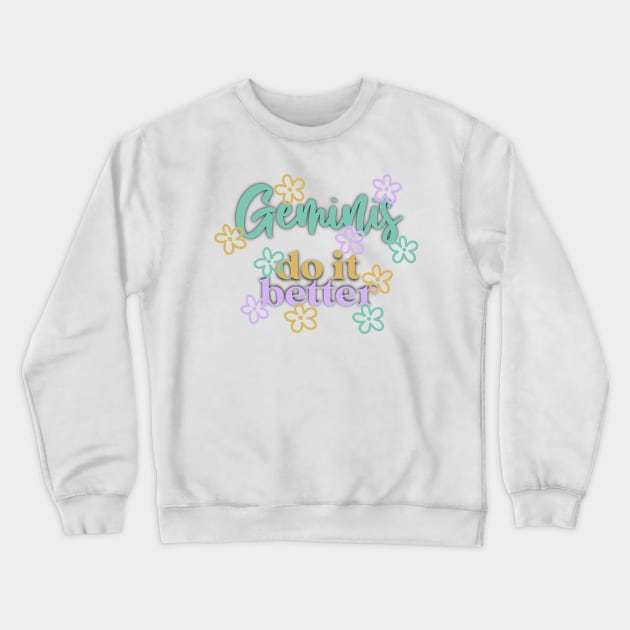 Gemini Crewneck Sweatshirt by nicolecella98